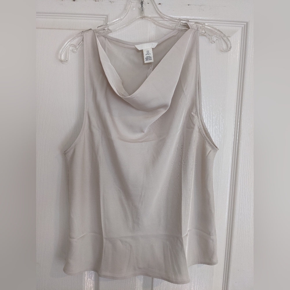 H&M Sleeveless Cowl Neck Women's Sleeveless Top NWT